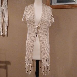 Artesia Crochet Cap Sleeve Cardigan